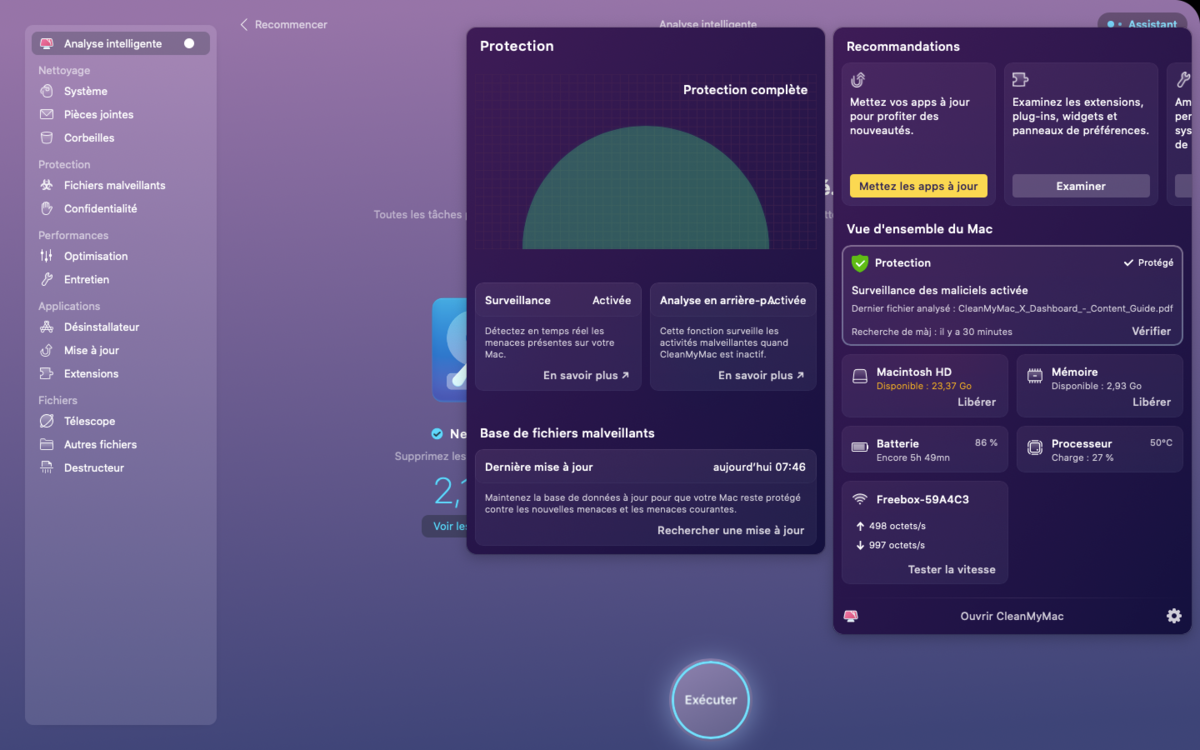 CleanMyMac nouveau dashboard 2 © © MacPaw