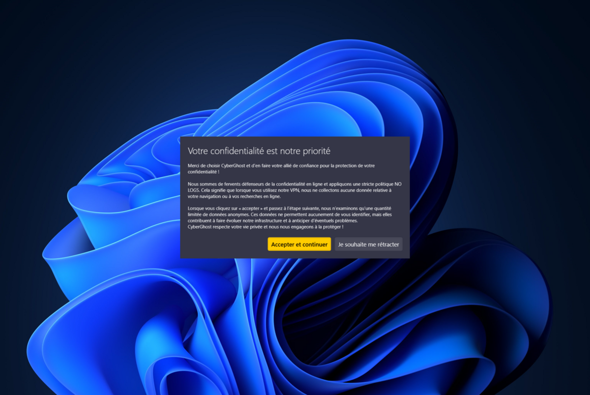 installer cyberghost © clubic.com