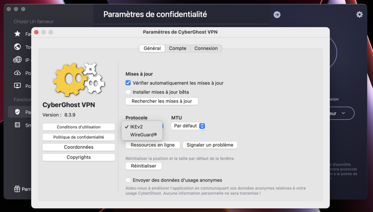 installer cyberghost © clubic.com