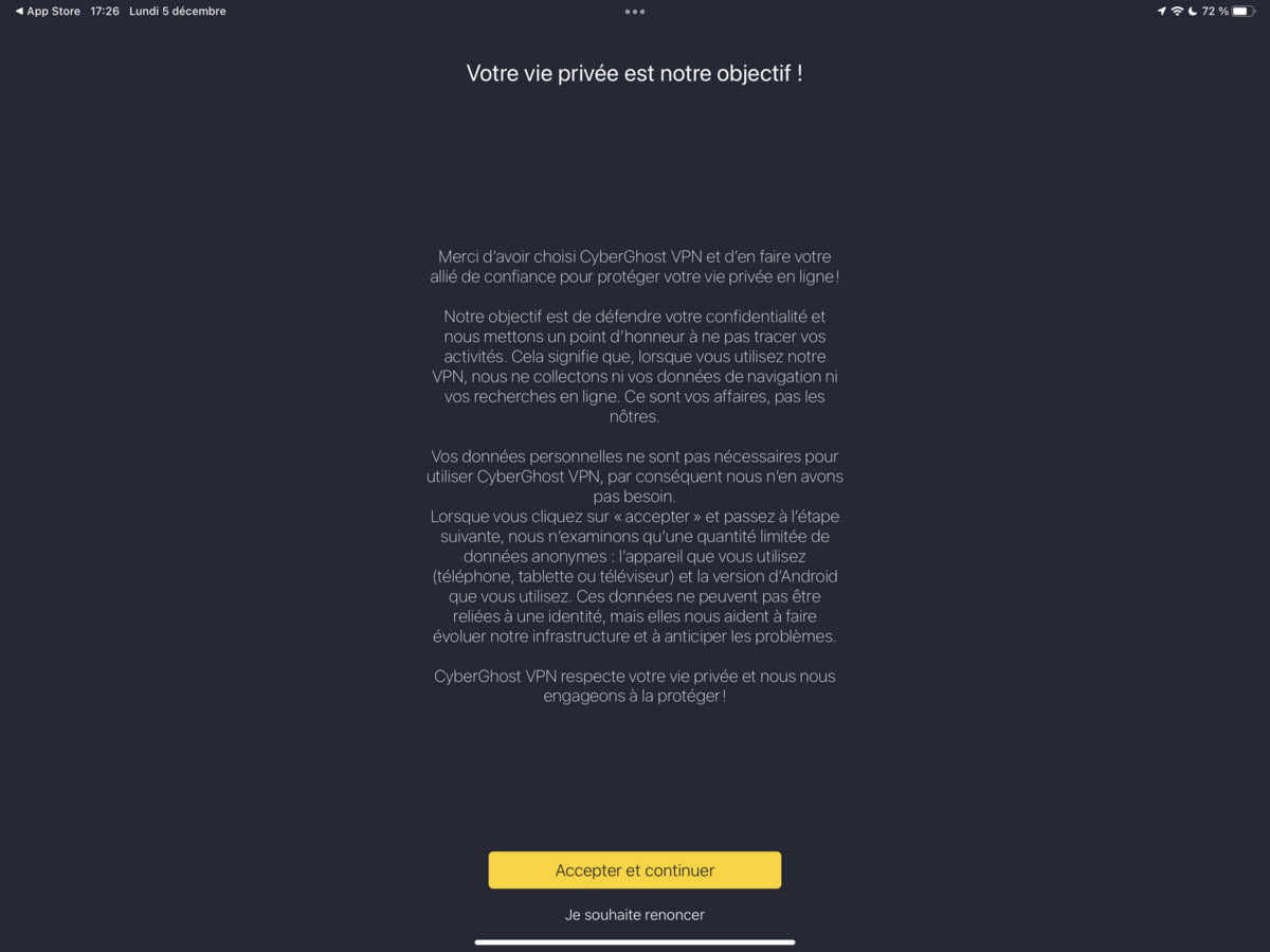 installer cyberghost © clubic.com