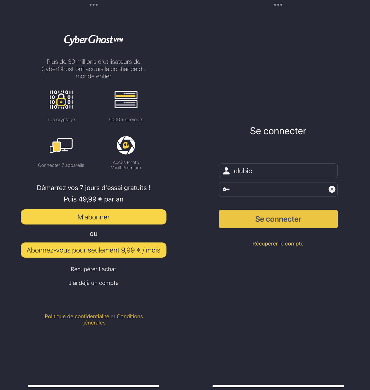 installer cyberghost © clubic.com