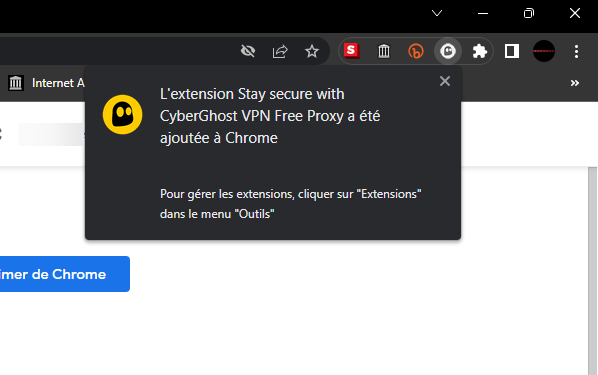 installer cyberghost © clubic.com