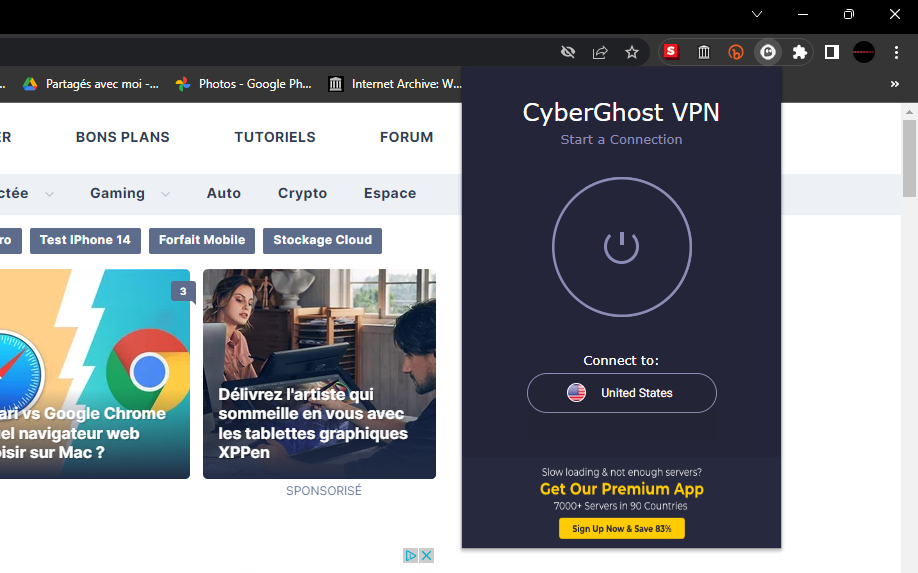 installer cyberghost © clubic.com