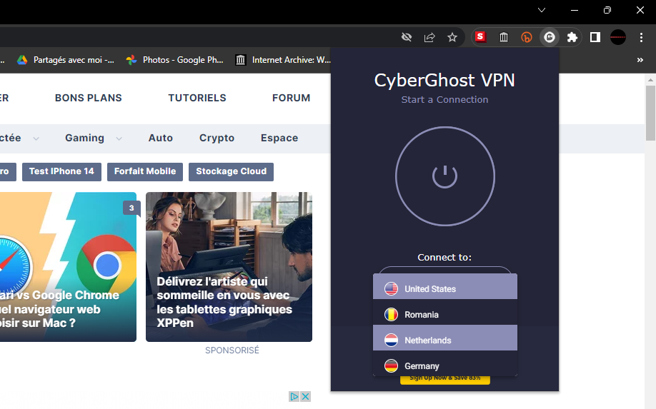 installer cyberghost © clubic.com