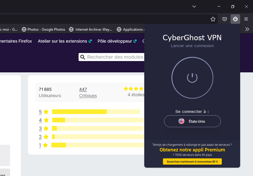 installer cyberghost © clubic.com