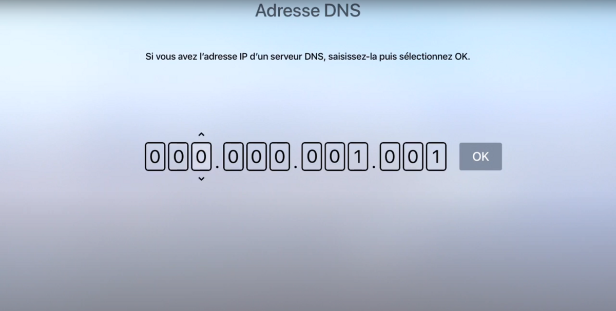 CyberGhost - Modifier les DNS sur Apple TV
