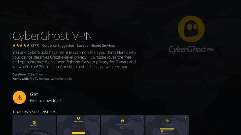 installer cyberghost © clubic.com