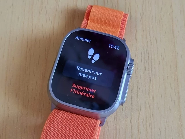 Apple Watch Ultra - Nav boussole © Johan Gautreau