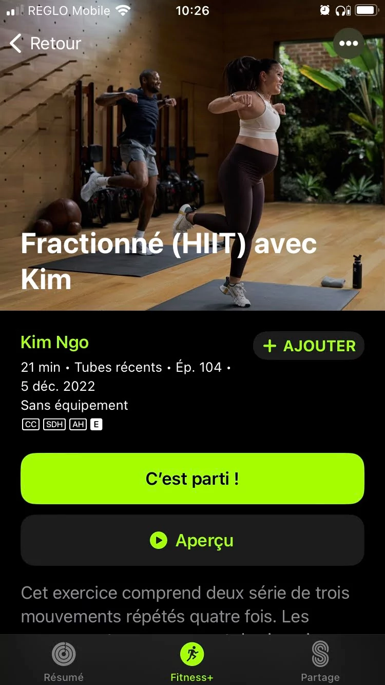 Apple Fitness+ 3 © Johan Gautreau