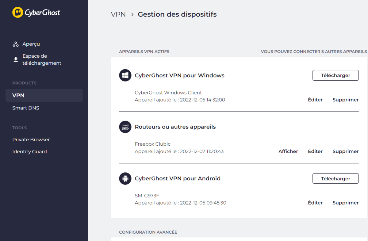 installer cyberghost © clubic.com