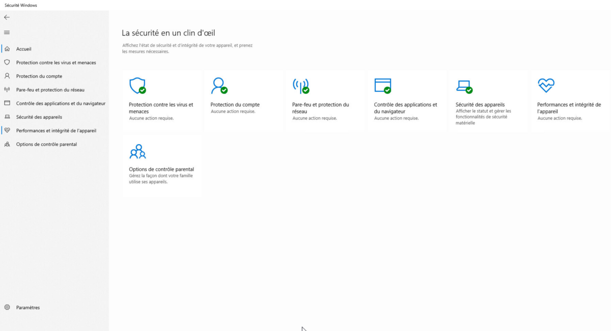 Sécurité Windows - Microsoft Defender gratuit