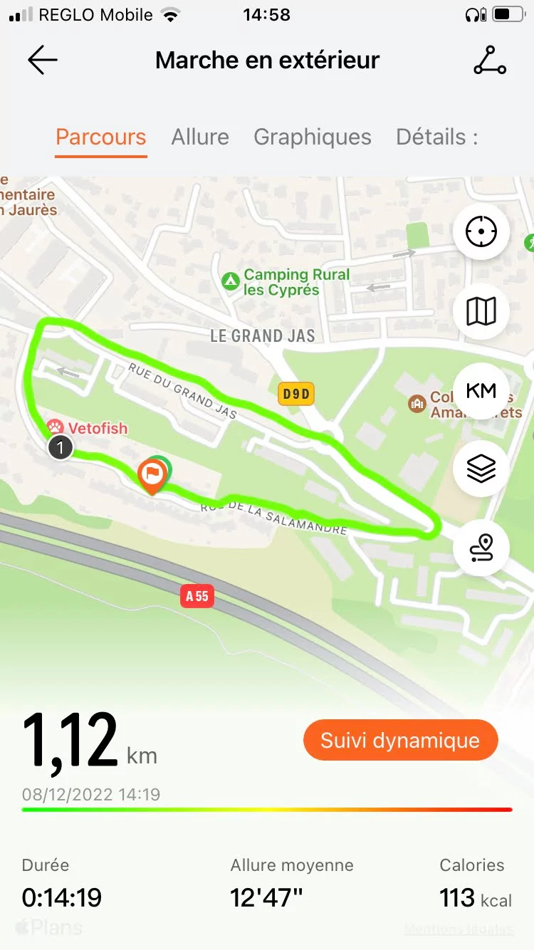 Huawei Watch D - GPS 1 © Johan Gautreau