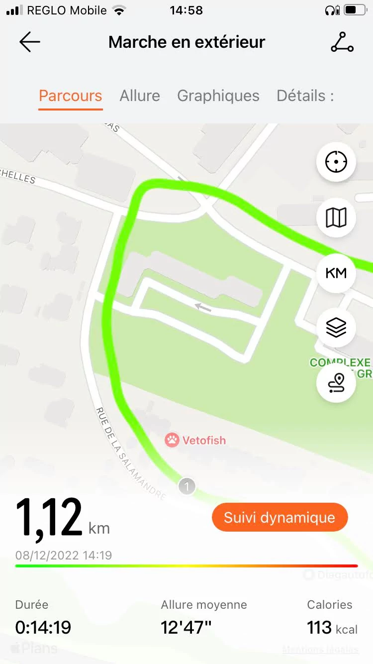 Huawei Watch D - GPS 2 © Johan Gautreau