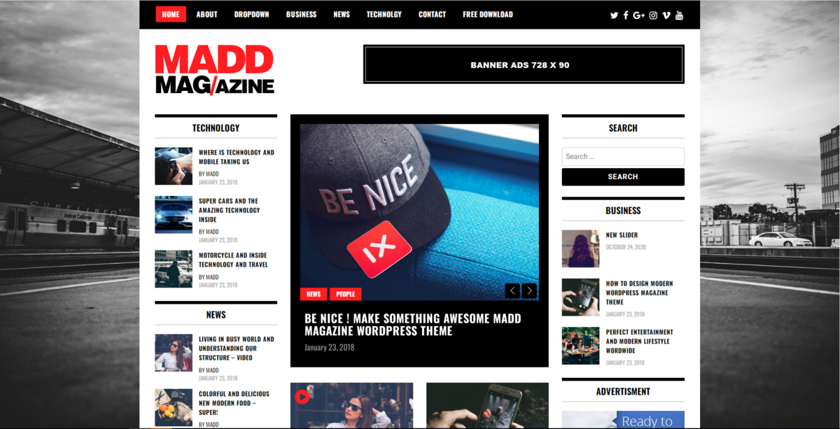 @Madd Magazine - idéal pour un blog ou un site média