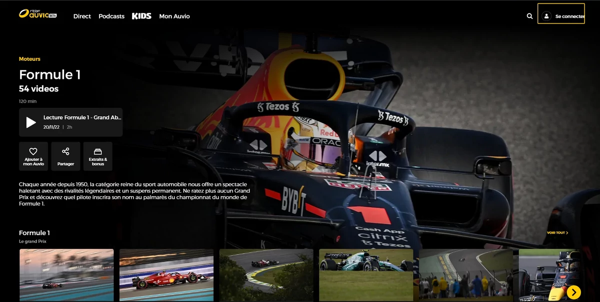 RTBF F1 © RTBF