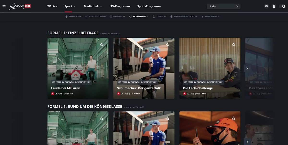 ServusTV F1 © ServusTV
