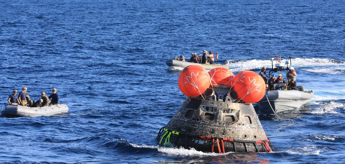Orion capsule Artemis I post amerrissage © NASA