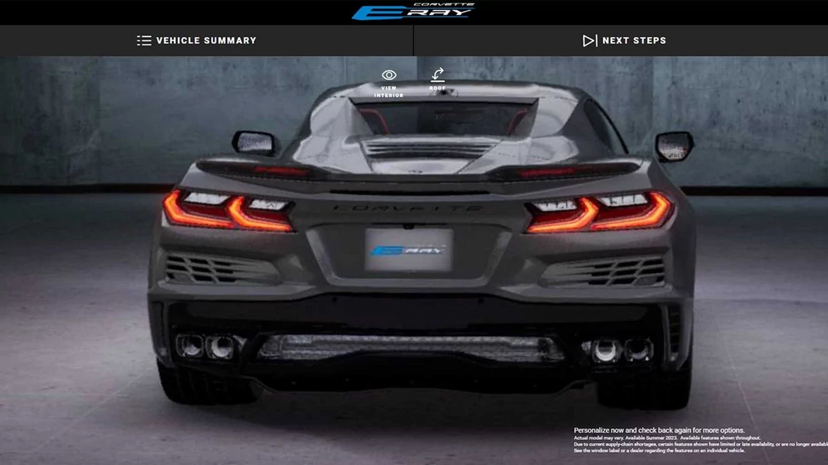 Chevrolet Corvette E-Ray © © Corvette Blogger