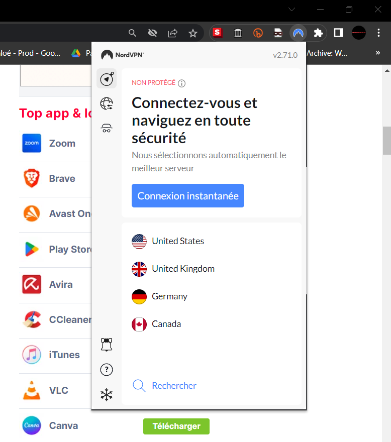 installer nordvpn © clubic.com