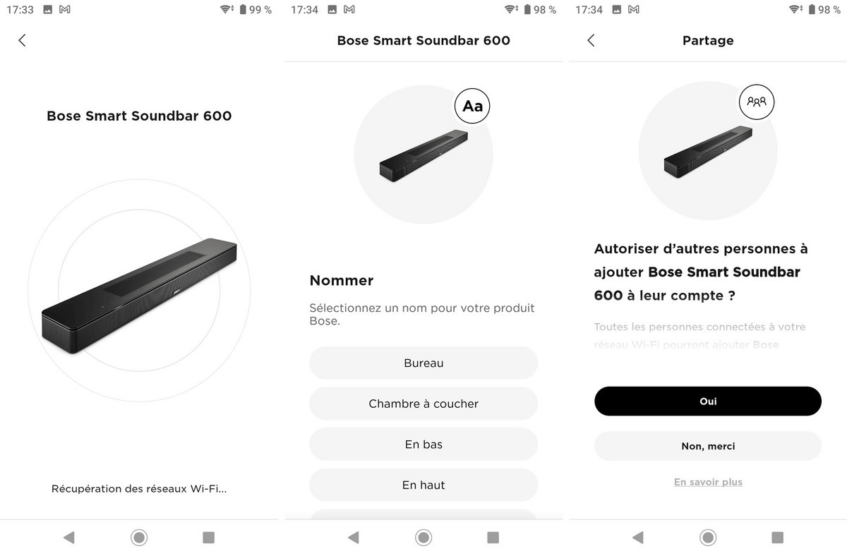 Test Bose Smart Soundbar 600 app installation
