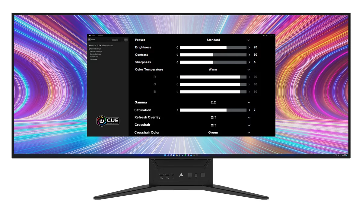 Corsair Xeneon Flex 45WQHD240 OLED © Corsair