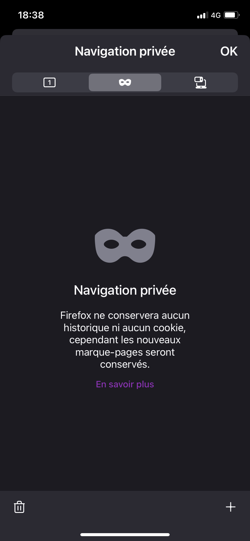 Firefox navigation privée mobile 2