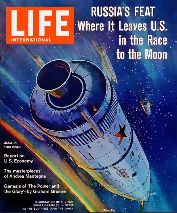 Vostok 3 et Vostok 4 couverture Life © Life magazine