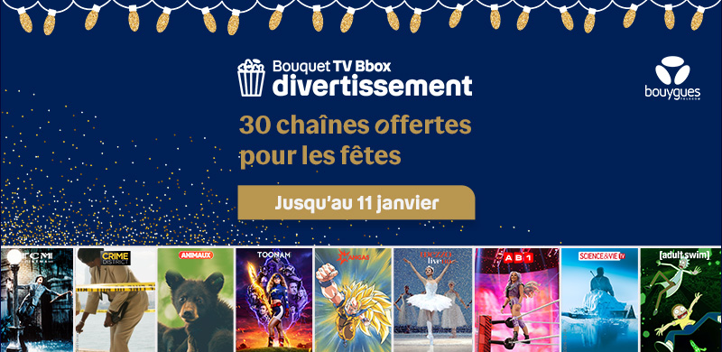 30 chaînes offertes ! Bouygues Telecom gâte ses clients avant Noël