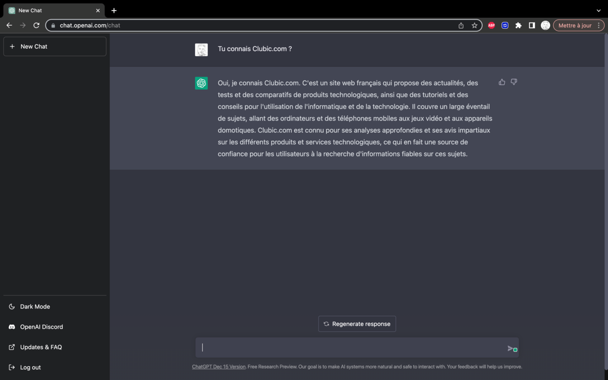 ChatGPT Clubic