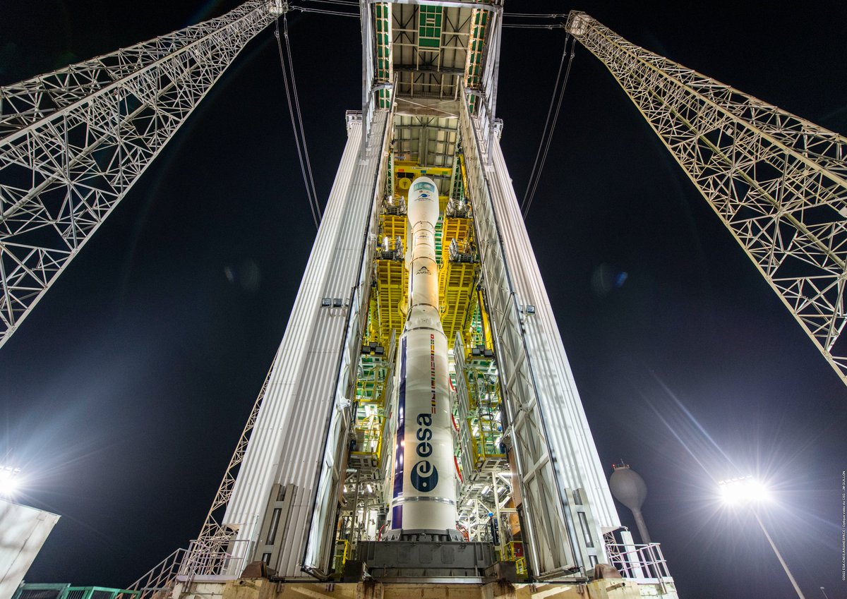 Vega C au cœur de la tempête, presque 3 mois après l'échec. Crédits ESA/CNES/CSG/Arianespace/JM Guillon