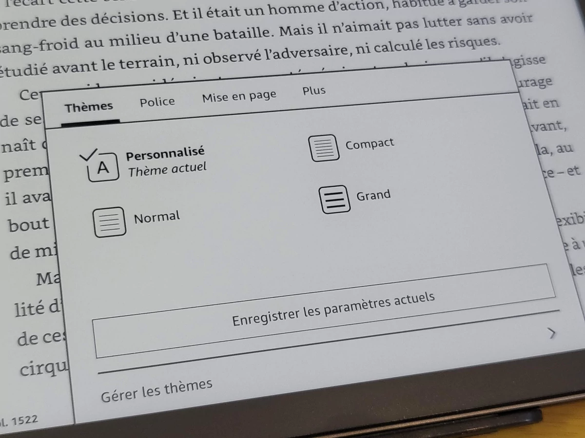 Kindle Scribe - Thèmes © Johan Gautreau