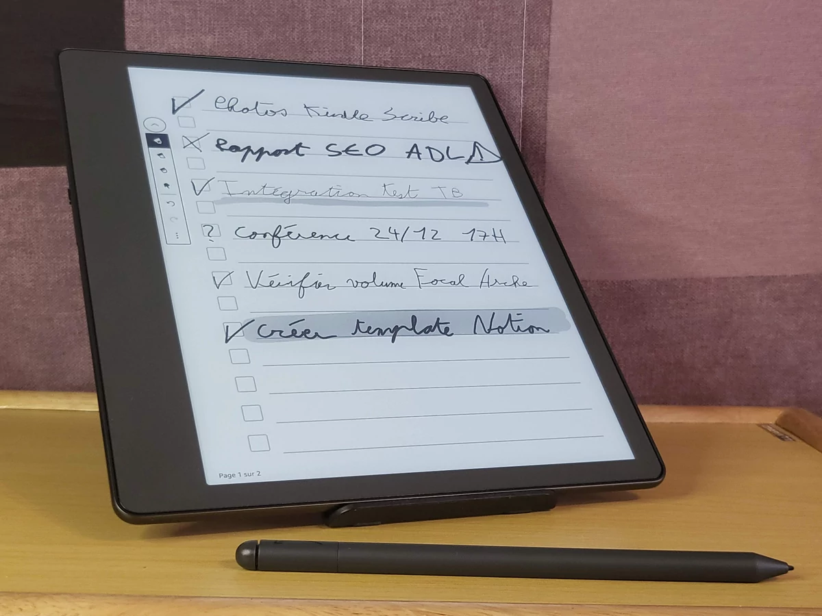 Kindle Scribe - Carnet notes © Johan Gautreau