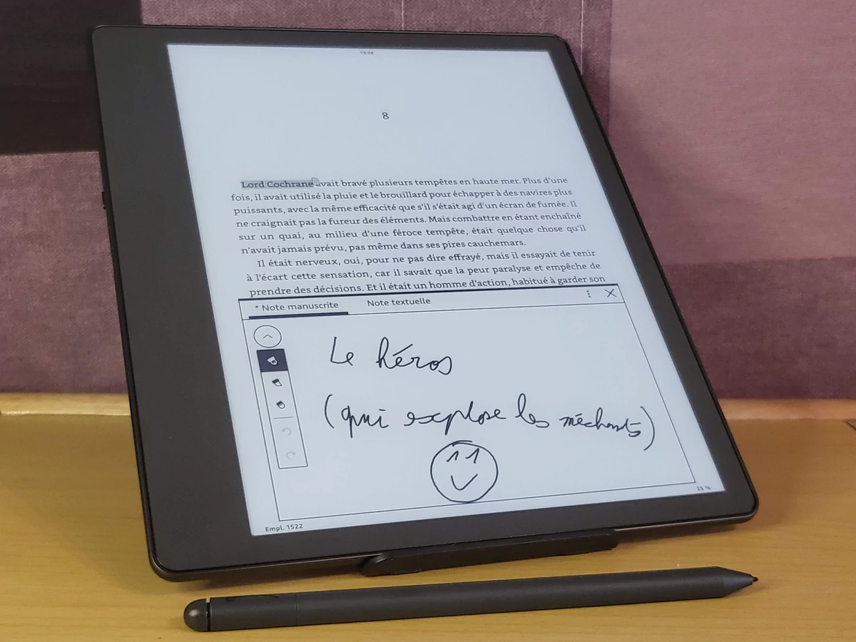 Kindle Scribe - Notes livre Amazon © Johan Gautreau