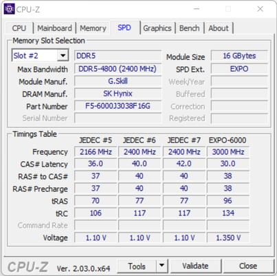 Trident Z5 Neo DDR5-6000 CL30 EXPO © Nerces