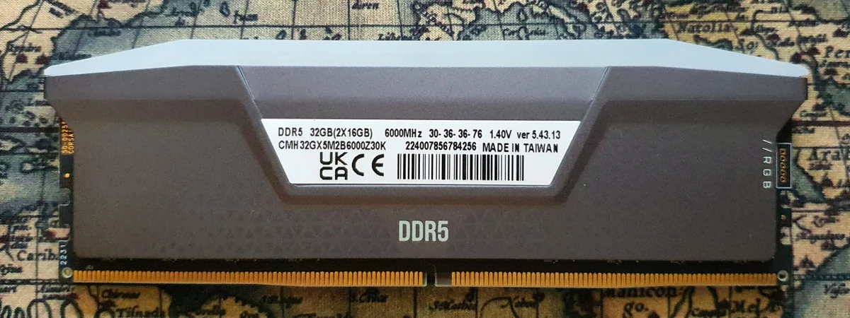 Vengeance RGB DDR5-6000 CL30 EXPO © Nerces