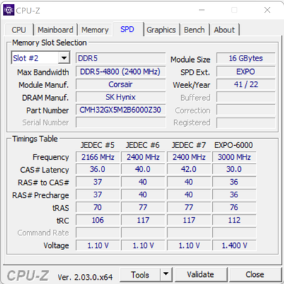 Vengeance RGB DDR5-6000 CL30 EXPO © Nerces