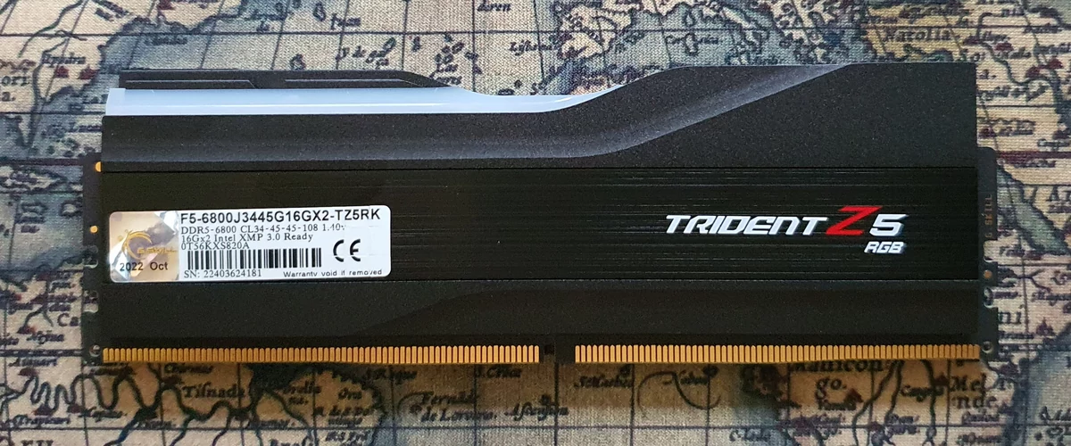 G.Skill Trident Z5 RGB DDR5-6800 CL34 © Nerces