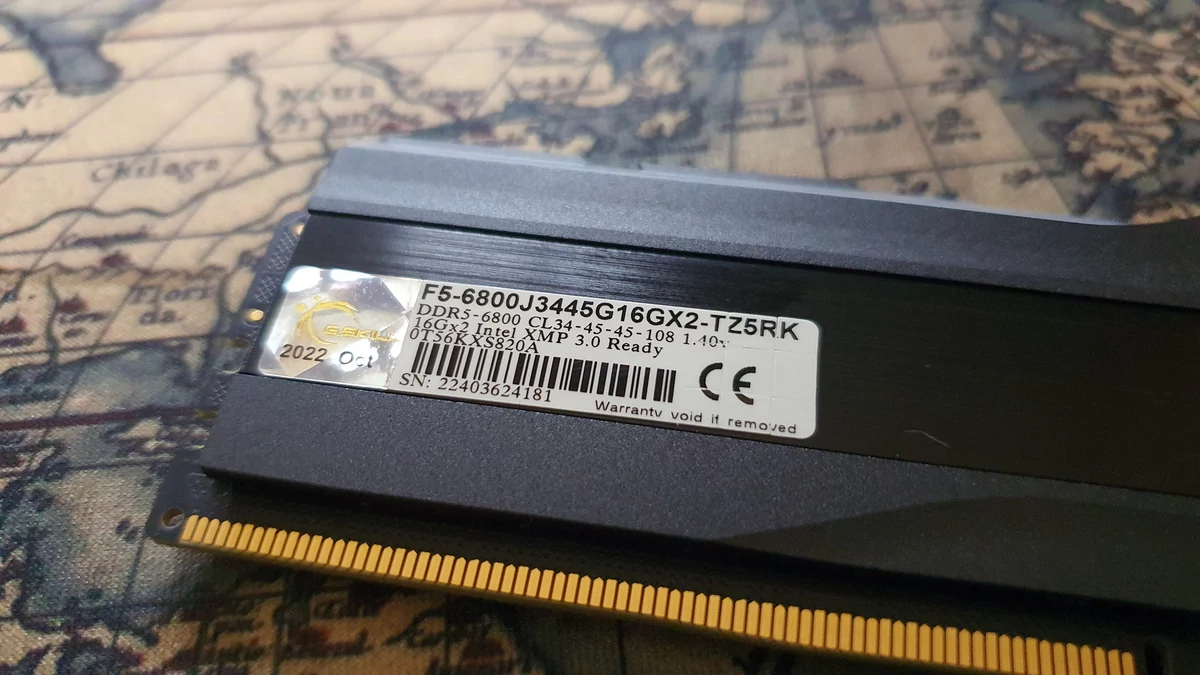 G.Skill Trident Z5 RGB DDR5-6800 CL34 © Nerces