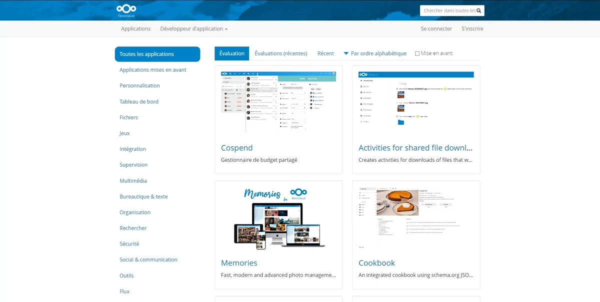 Nextcloud apps © Nextcloud