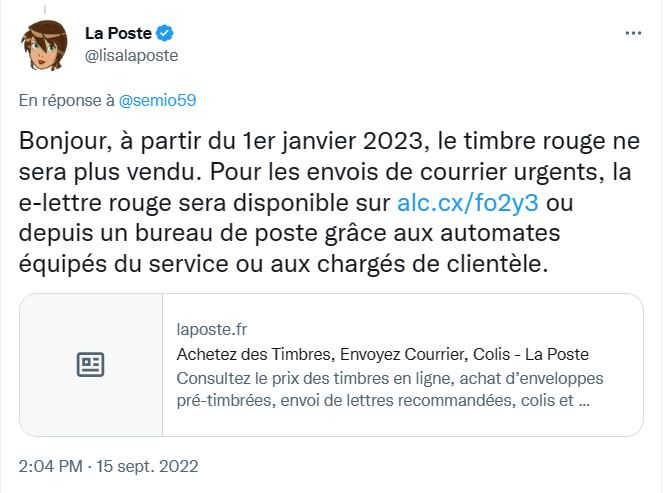 © La Poste / Twitter