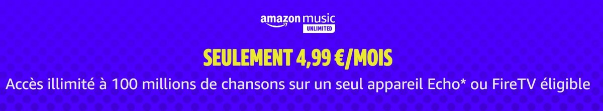 Amazon Music - L&#039;offre Echo