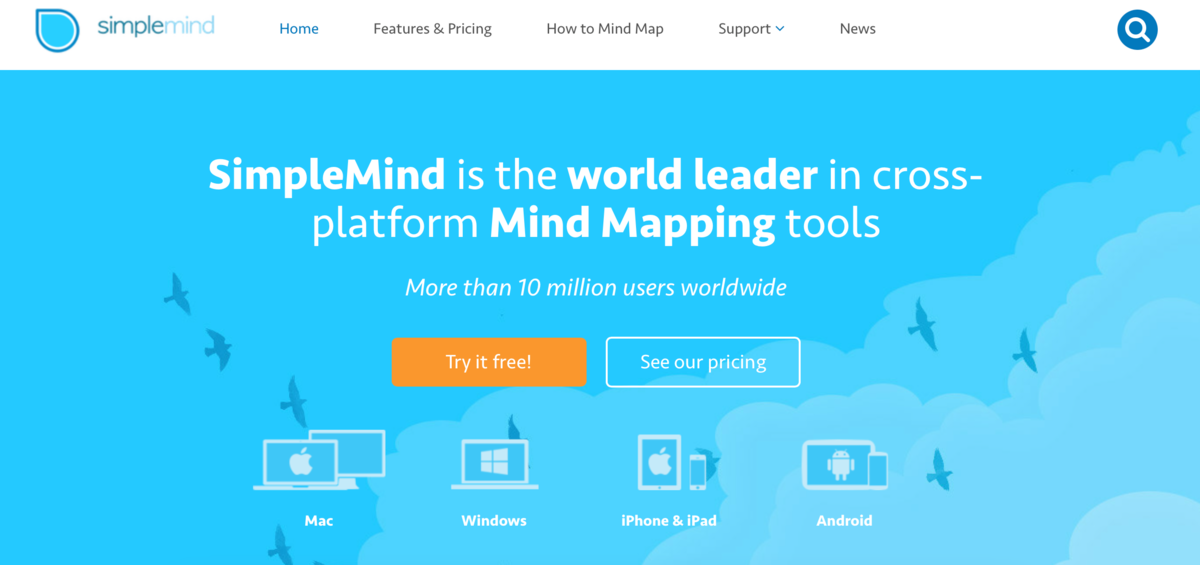 SimpleMind screen 1