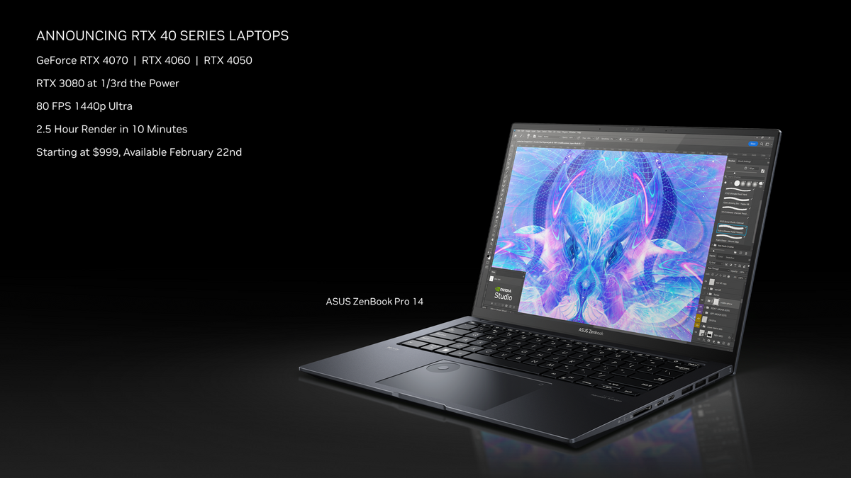 NVIDIA GeForce RTX 4000 Laptop © NVIDIA
