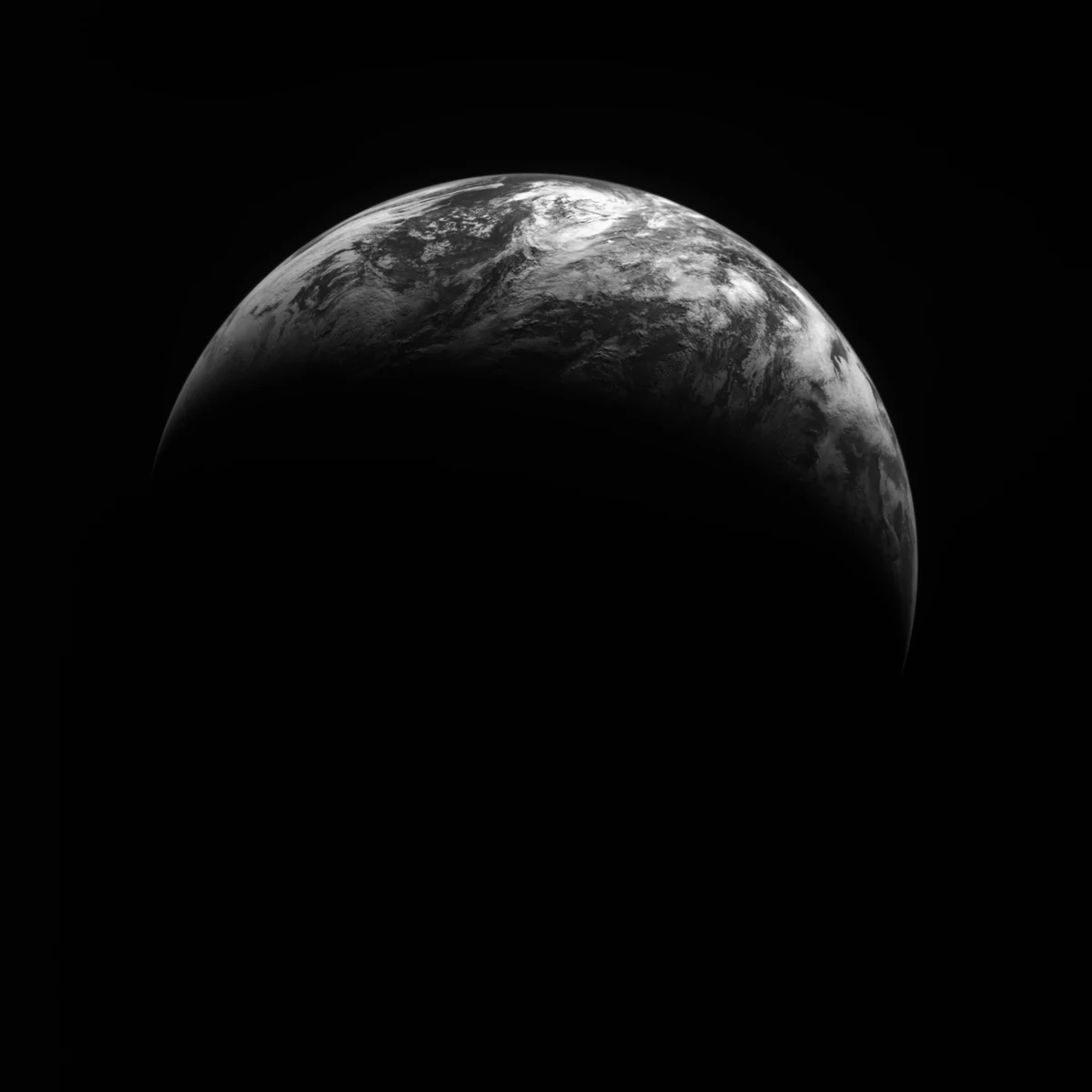 Danuri Corée du Sud sonde lunaire croissant de Terre © KARI
