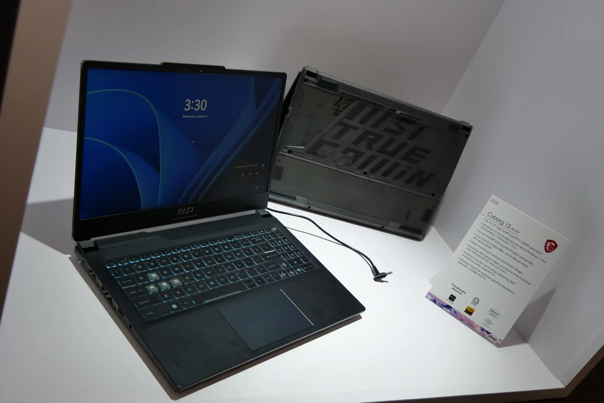 Cyborg 15 - MSI - CES 2023 © Alexandre Boero pour Clubic