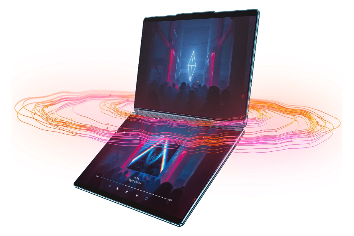 Lenovo Yoga Book 9 13IRU8 – nouveau PC portable Tablette à double écran 13″  OLED 2.8K tactile aluminium nomade 15 heures sous Intel Raptor Lake –  LaptopSpirit