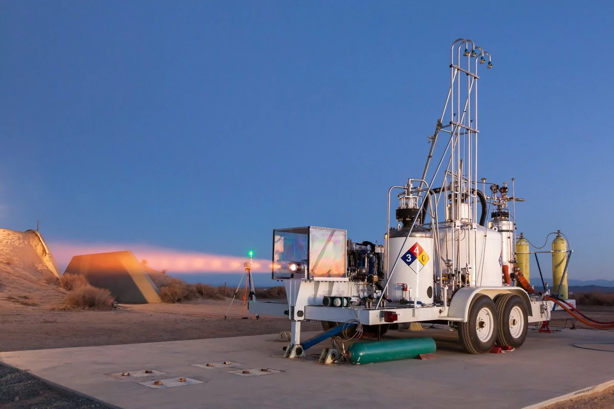 XCOR essai moteur fusée désert © XCOR