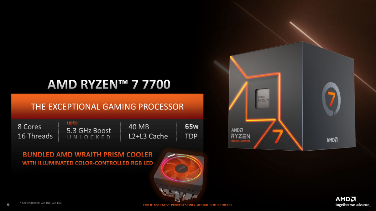 AMD Ryzen 7 7700 © AMD