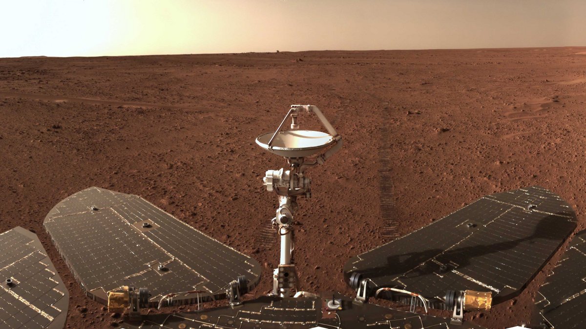 Zhurong selfie Mars Chine surface © CNSA