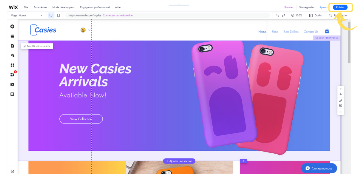 Wix - publier © © Wix.com, Inc.
